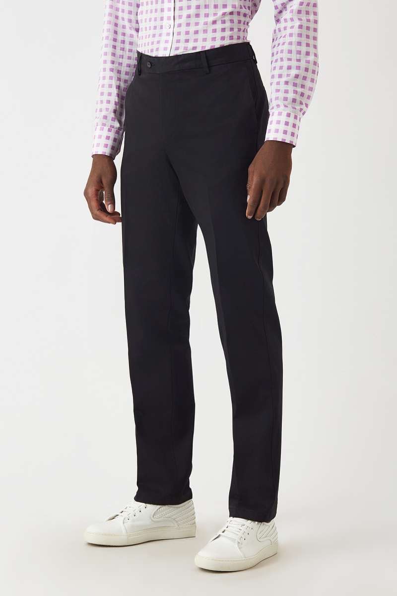 4 Cepli Siyah Saten Spor Erkek Pantolon