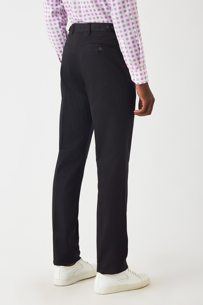 4 Cepli Siyah Saten Spor Erkek Pantolon - 3