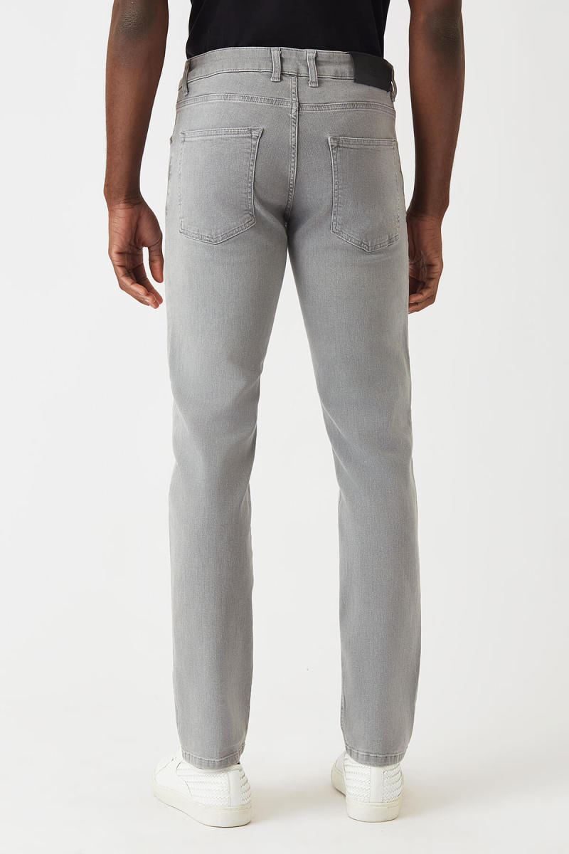 5 Cepli Gri Jean Erkek Pantolon - 2