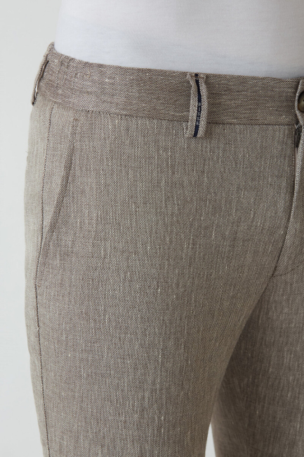 Açık Kahve Lastikli 4 Cepli Spor Erkek Pantolon - 3