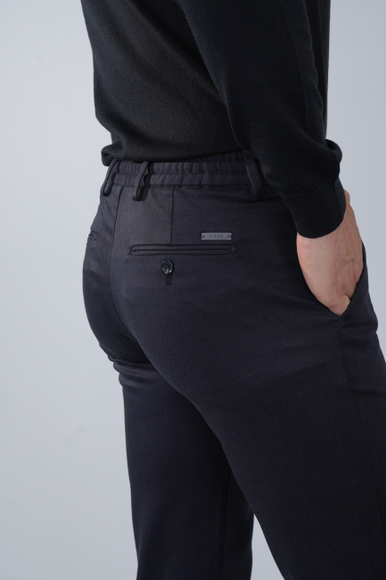 Antrasit Doğal Pamuk Lastikli Jagger Pantolon - 3