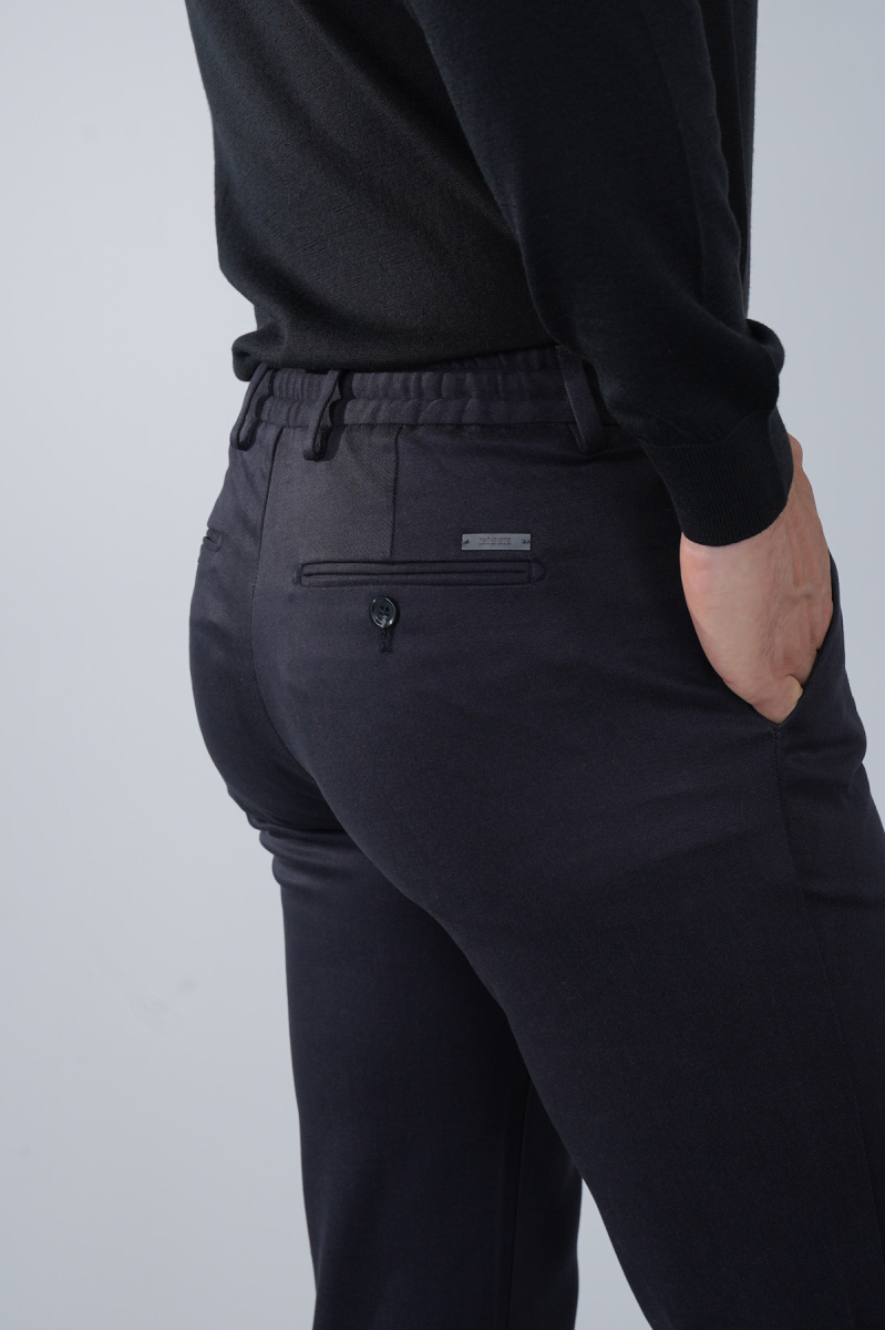 Antrasit Doğal Pamuk Lastikli Jagger Pantolon - 3