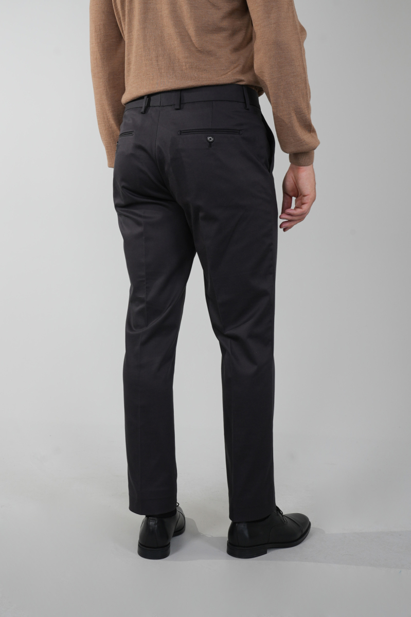 Antrasit Doğal Pamuk Pilesiz Spor Pantolon (1)