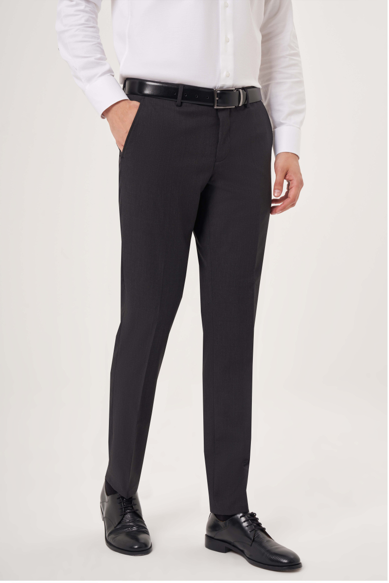 Antrasit Dokuma Klasik Erkek Pantolon