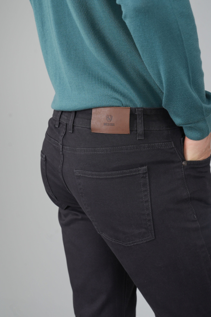 Antrasit Gabardin Pamuklu 5 Cepli Spor Pantolon - 4