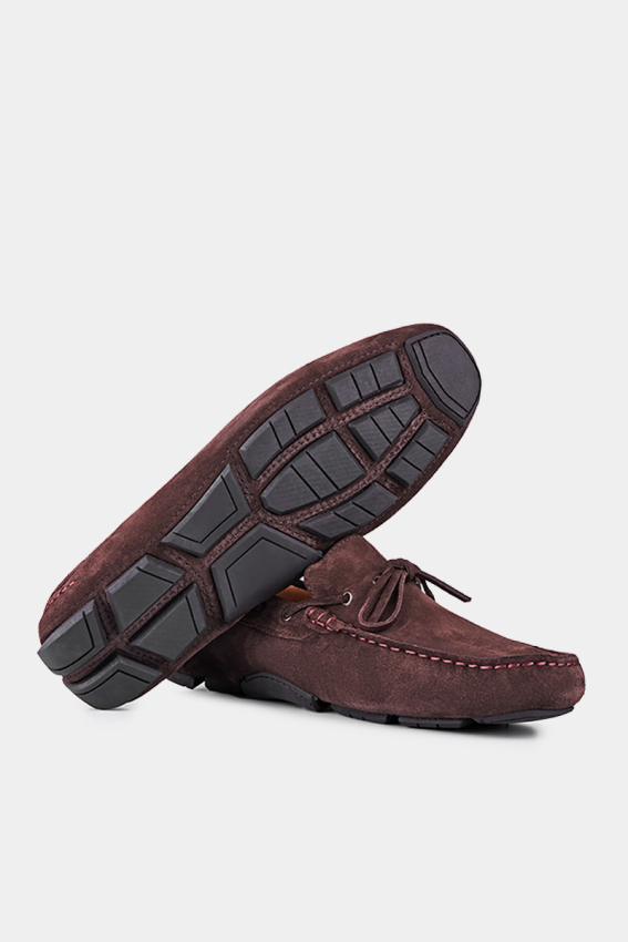 Erkek Süet Loafer Ayakkabı Kahve - 3