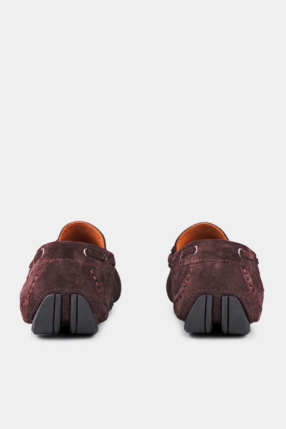 Erkek Süet Loafer Ayakkabı Kahve - 4
