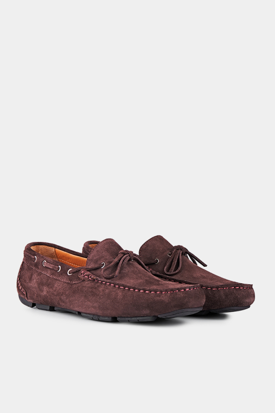 Erkek Süet Loafer Ayakkabı Kahve - 1