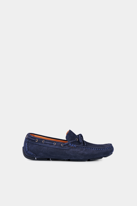 Erkek Süet Loafer Ayakkabı Lacivert - 2