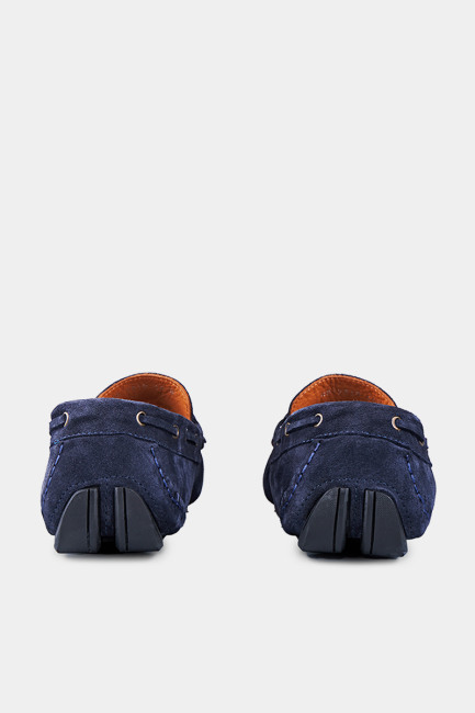 Erkek Süet Loafer Ayakkabı Lacivert - 3