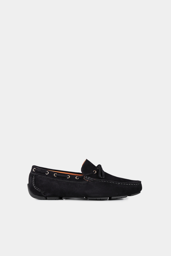 Erkek Süet Loafer Ayakkabı Sıyah - 2