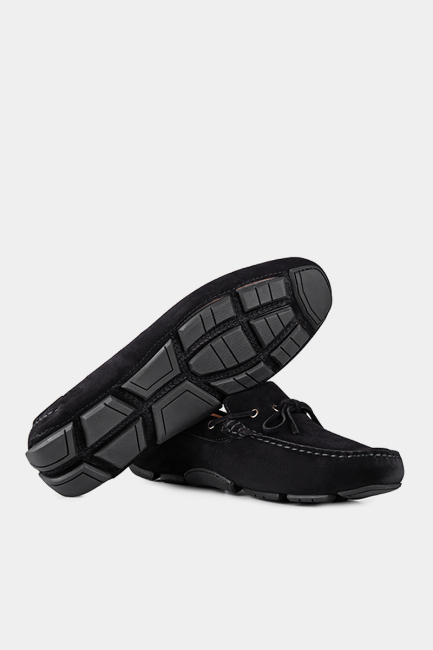 Erkek Süet Loafer Ayakkabı Sıyah - 4