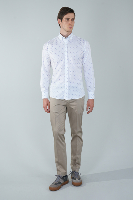 Bej Pamuklu 4 Cepli Erkek Basic Spor Pantolon - 3