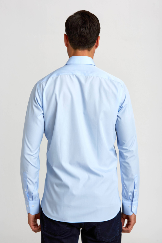 Regular Fit Açık Mavi Klasik Erkek Gömlek - 2