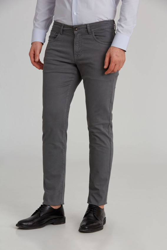 Regular Fit 5 Cepli Kahve Gabardin Spor Erkek Pantolon - 5