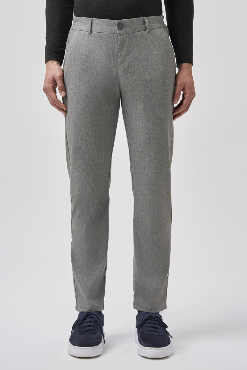 Bisse Studio Erkek 5 Cepli Jogger Spor Pantolon Gri - 1