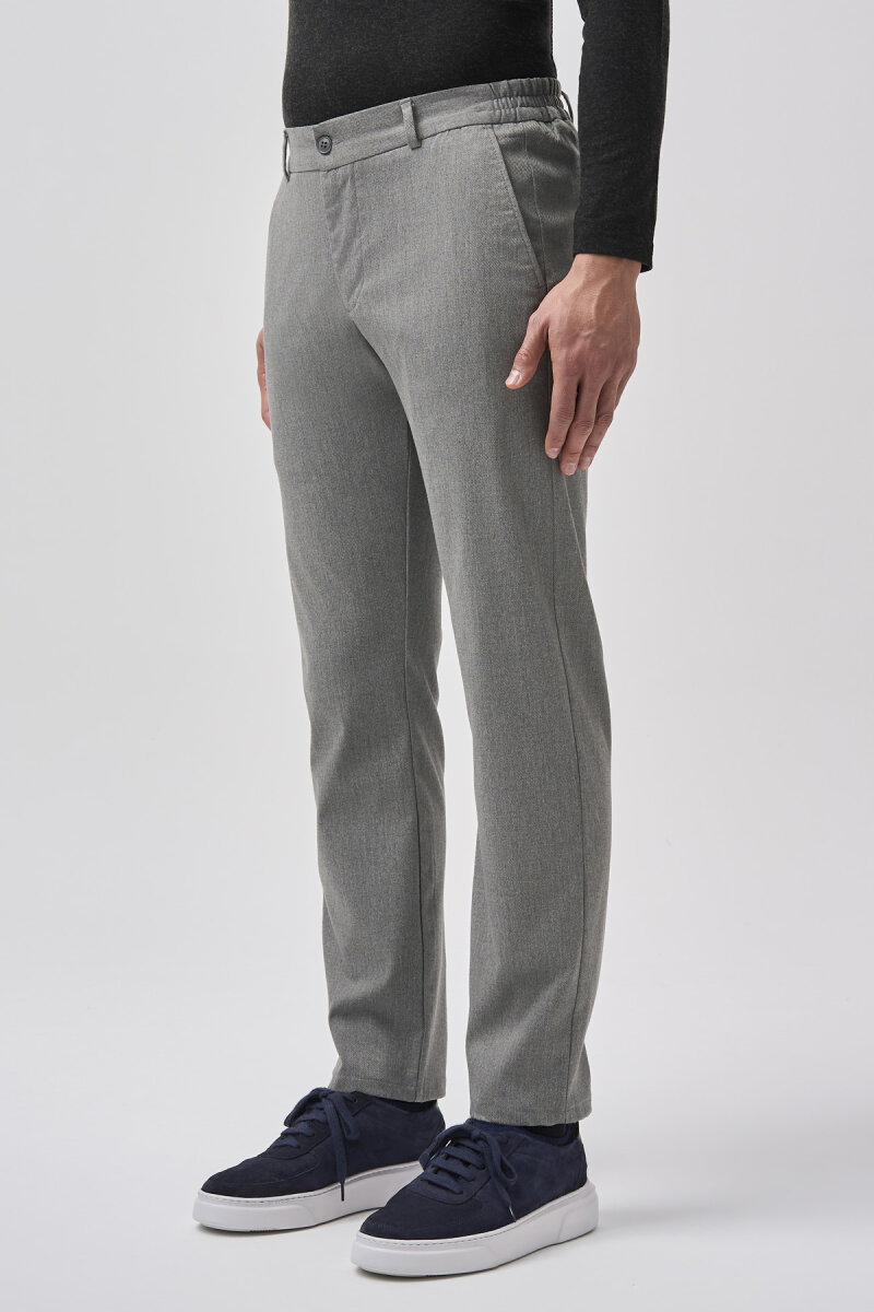 Bisse Studio Erkek 5 Cepli Jogger Spor Pantolon Gri - 2