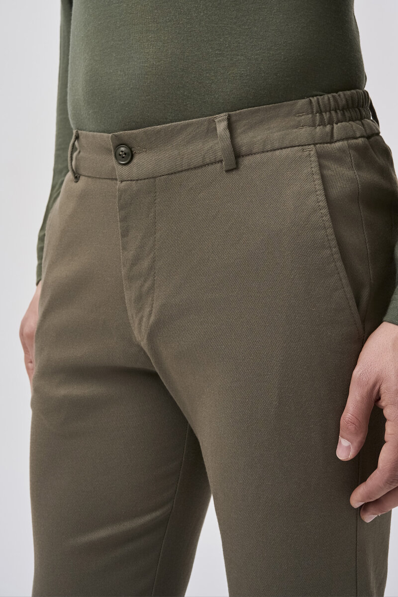 Bisse Studio Erkek 5 Cepli Jogger Spor Pantolon Haki - 4