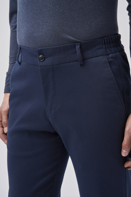 Bisse Studio Erkek 5 Cepli Jogger Spor Pantolon Lacivert - 4