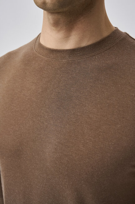 Bisse Studio Erkek Bisiklet Yaka Triko Taba - 4