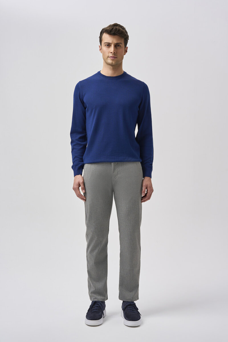 Bisse Studio Erkek Bisiklet Yaka Triko Lacivert - 1