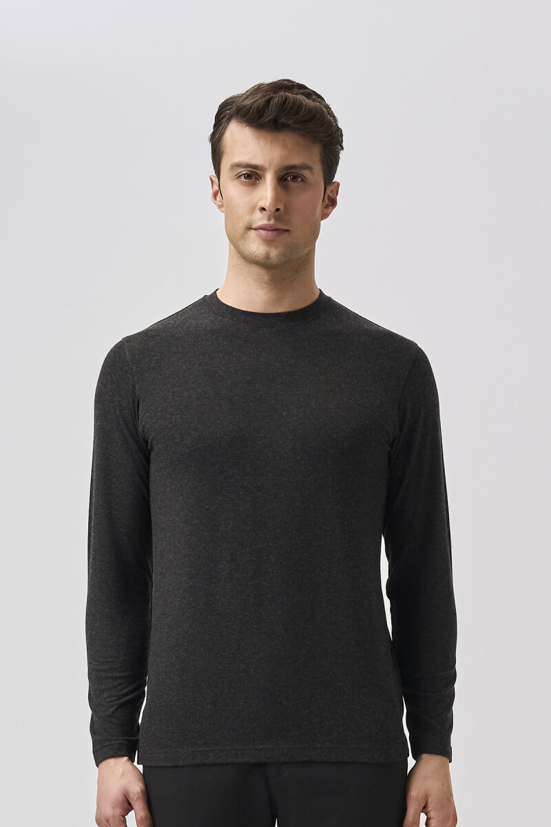 Bisse Studio Erkek Bisiklet Yaka Triko Sıyah - 5