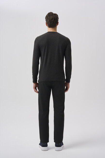 Bisse Studio Erkek Bisiklet Yaka Triko Sıyah - 3