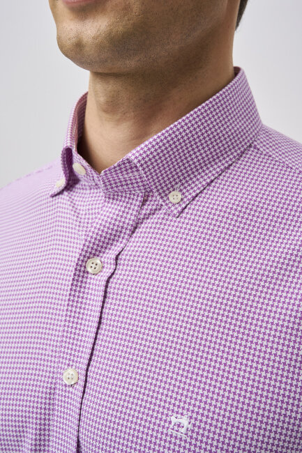 Bisse Studio Erkek Cepsiz Regular Fit Gömlek Lila - 4