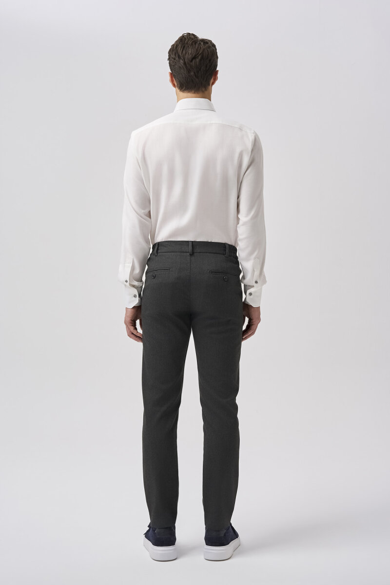 Bisse Studio Erkek Regular Fit Uzun Kollu Beyaz Gömlek - 3