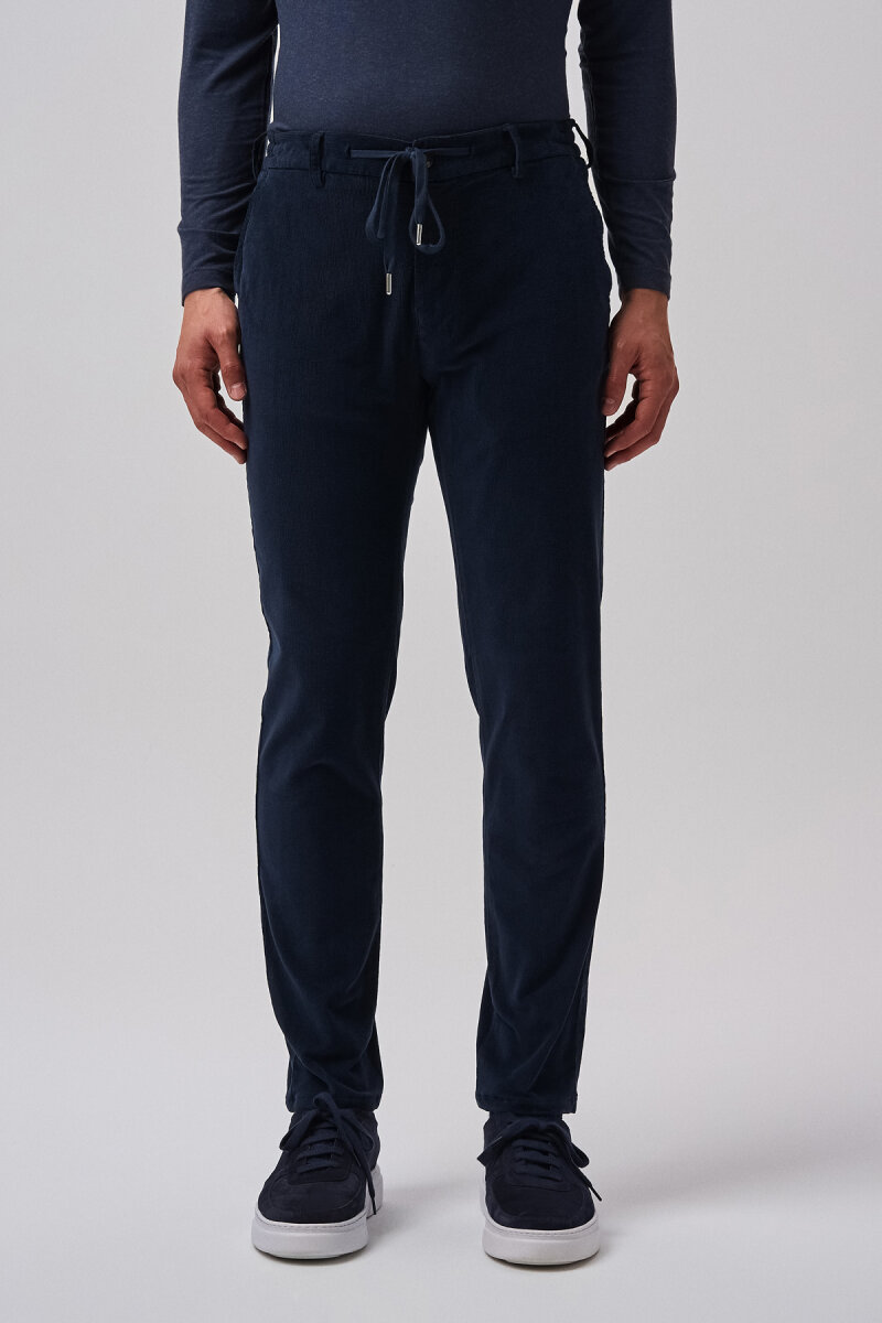 Bisse Studio Erkek Spor Kadife Pantolon Lacivert