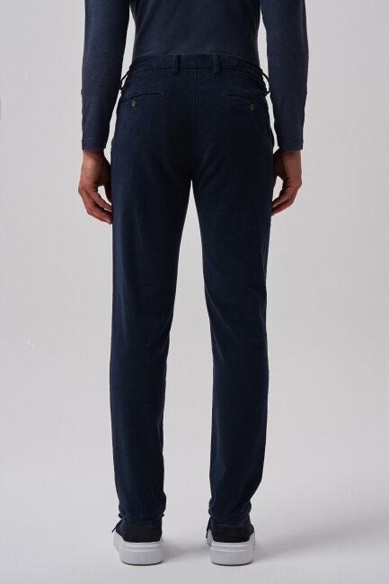 Bisse Studio Erkek Spor Kadife Pantolon Lacivert - 3