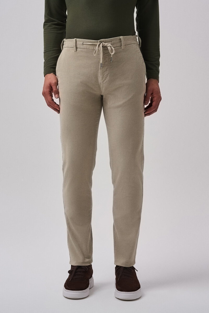 Bisse Studio Erkek Spor Kadife Pantolon Taş - 1