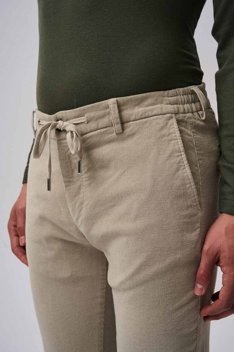 Bisse Studio Erkek Spor Kadife Pantolon Taş - 4