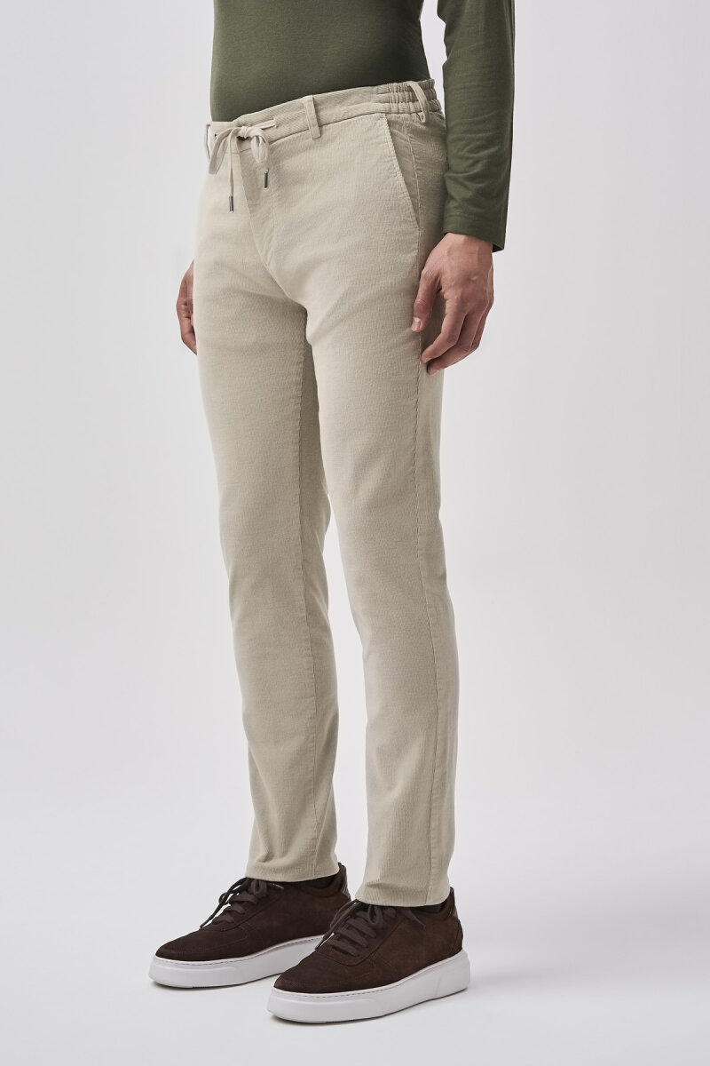 Bisse Studio Erkek Spor Kadife Pantolon Taş (1)