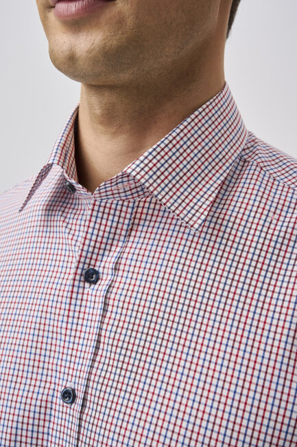 Bisse Studio Uzun Kollu Regular Fit Erkek Kırmızı Gömlek - 4