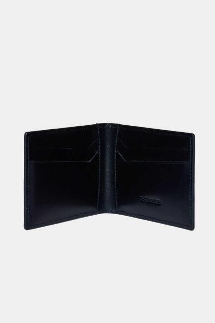 Bisse Men’s Patterned Leather Card Holder NAVY BLUE. 5