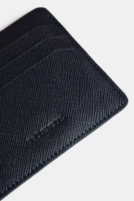 Desenli Deri Lacivert Erkek Kartvizit (1)