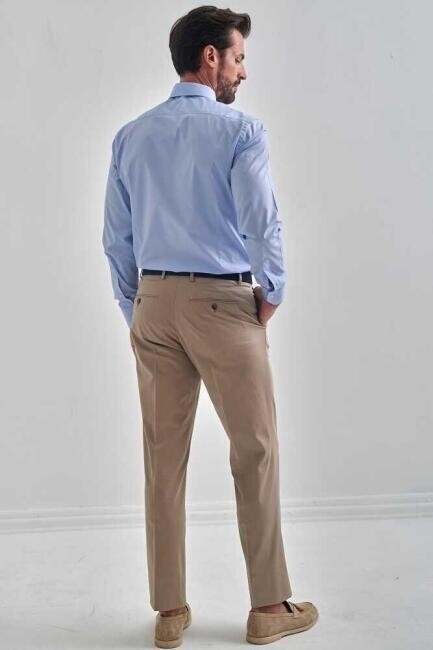 4 Cepli Saten Bej Spor Erkek Pantolon - 2