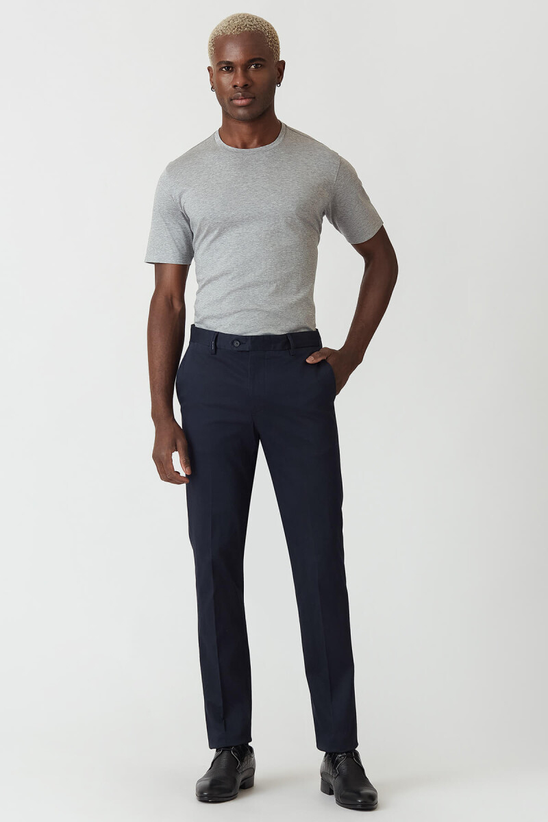 4 Cepli Lacivert Saten Spor Erkek Pantolon