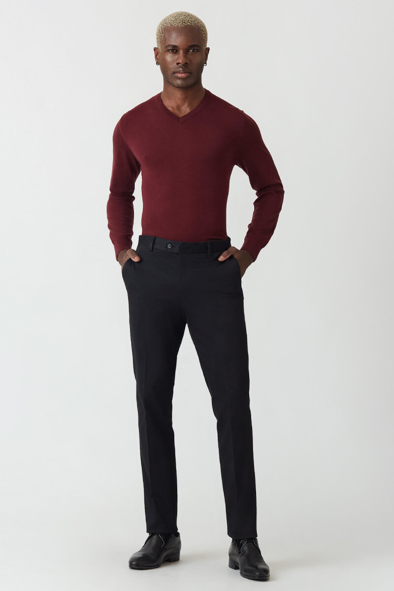 4 Cepli Siyah Saten Spor Erkek Pantolon