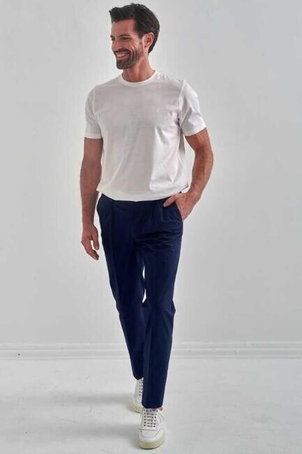 4 Cepli Gabardin Lacivert Spor Erkek Pantolon - 5