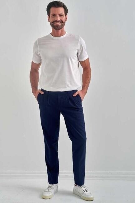 4 Cepli Gabardin Lacivert Spor Erkek Pantolon - 1