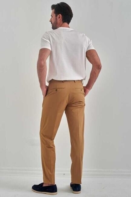 Bisse Erkek 4 Cepli Gabardin Spor Pantolon CAMEL. 2