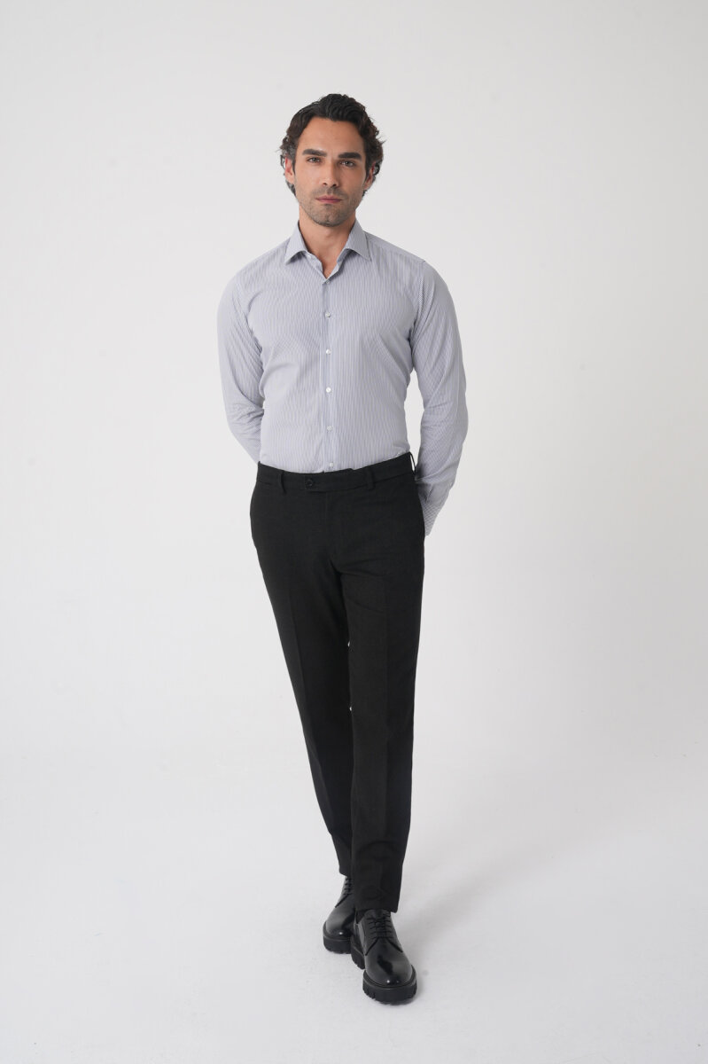 Erkek 4 Cepli Klasik Antrasit Pantolon - 4