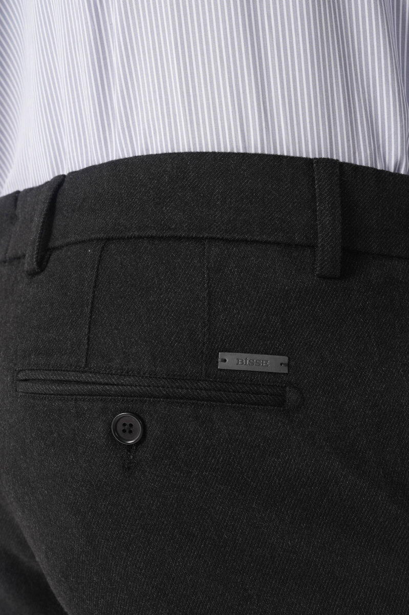 Erkek 4 Cepli Klasik Antrasit Pantolon - 6