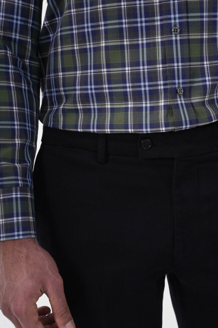 Erkek 4 Cepli Klasik Lacivert Pantolon - 5