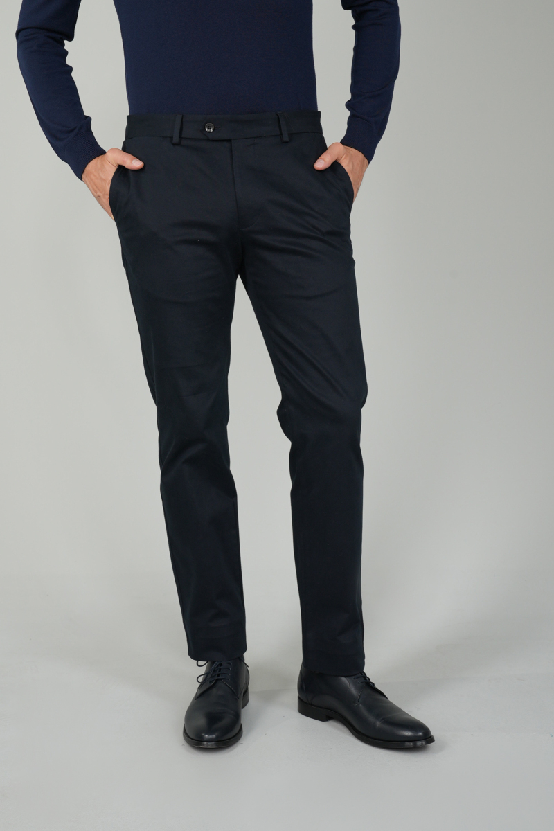 Erkek 4 Cepli Pamuk Lacivert Pantolon