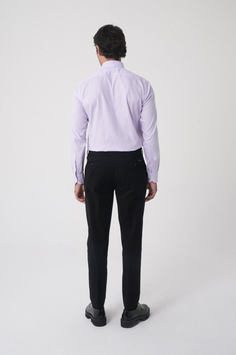 Erkek 4 Cepli Siyah Klasik Pantolon - 2