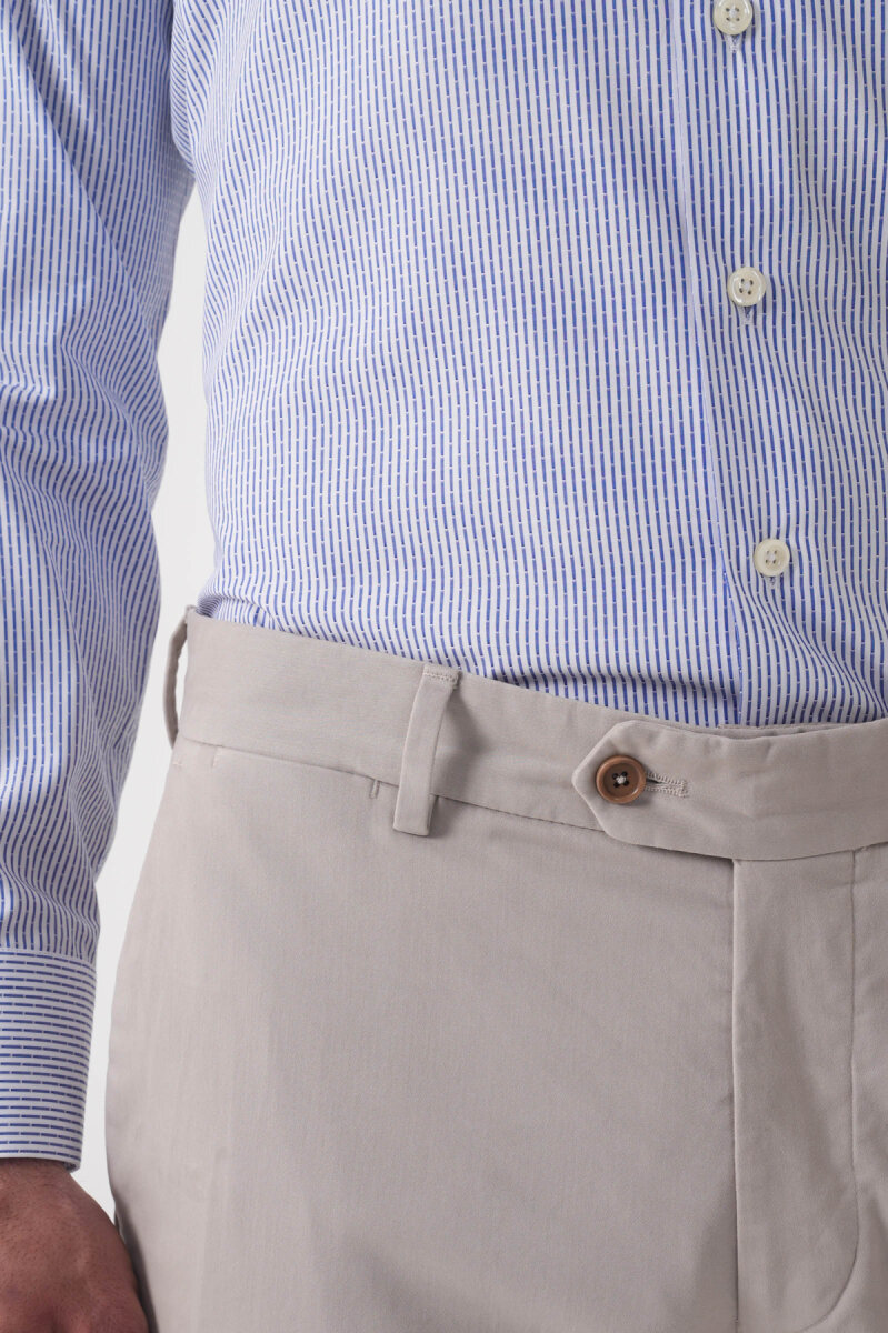 Erkek 4 Cepli Taş Klasik Pantolon - 5