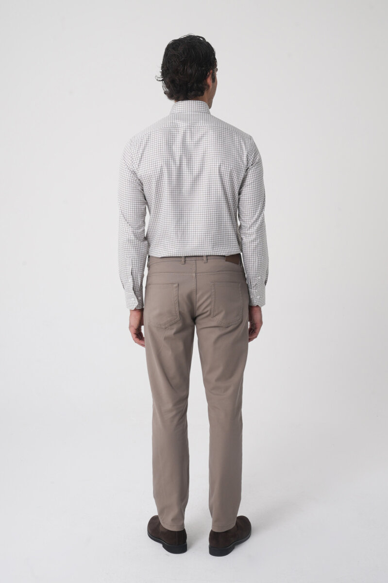 Erkek 5 Cepli Spor Pamuk Bej Pantolon (1)